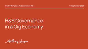 Health and Safety Governance in a gig economy